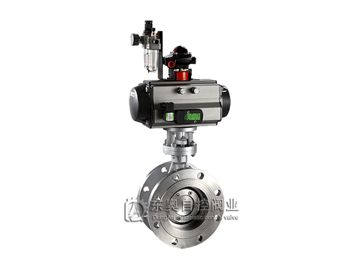 單作用氣動三偏心硬密封法蘭蝶閥