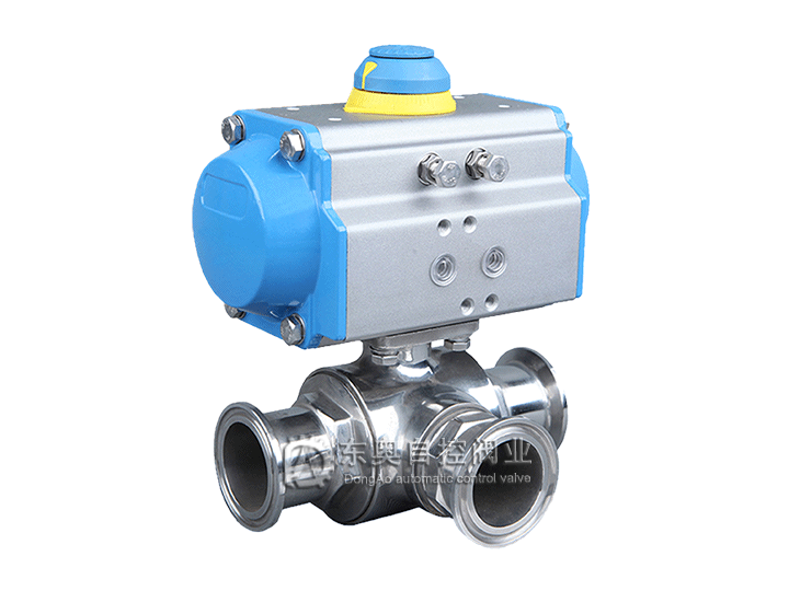 衛生級氣動三通球閥