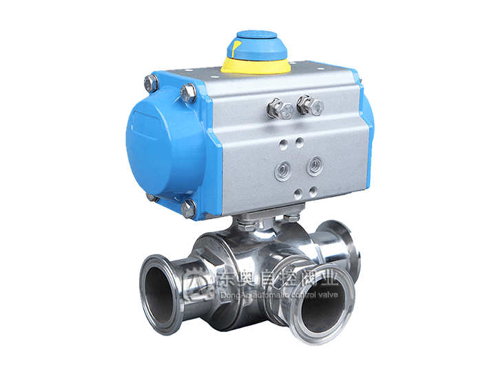 衛生級氣動三通球閥